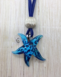 Collana stella marina maculata avventurina blu []