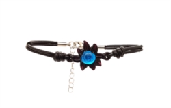 Bracciale sole in vetro blu mare []