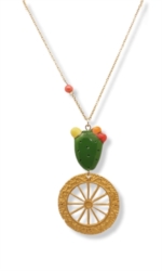 Collana lunga Cactus con Ruota []